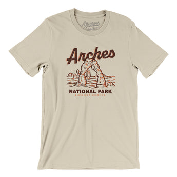 Arches National Park Men/Unisex T-Shirt-Soft Cream-Allegiant Goods Co. Vintage Sports Apparel