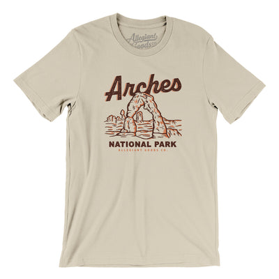 Arches National Park Men/Unisex T-Shirt-Soft Cream-Allegiant Goods Co. Vintage Sports Apparel