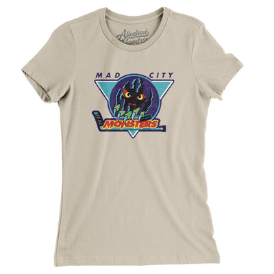 Madison Monsters Women's T-Shirt-Soft Cream-Allegiant Goods Co. Vintage Sports Apparel