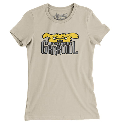 Greenville Grrrowl Hockey Women's T-Shirt-Soft Cream-Allegiant Goods Co. Vintage Sports Apparel