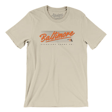 Baltimore Retro Men/Unisex T-Shirt-Soft Cream-Allegiant Goods Co. Vintage Sports Apparel