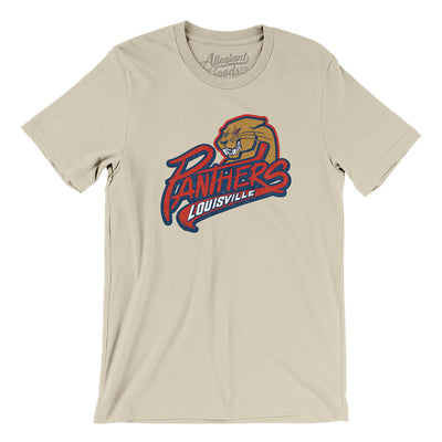 Louisville Panthers Men/Unisex T-Shirt-Soft Cream-Allegiant Goods Co. Vintage Sports Apparel