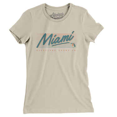 Miami Retro Women's T-Shirt-Allegiant Goods Co. Vintage Sports Apparel