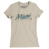 Miami Retro Women's T-Shirt-Soft Cream-Allegiant Goods Co. Vintage Sports Apparel