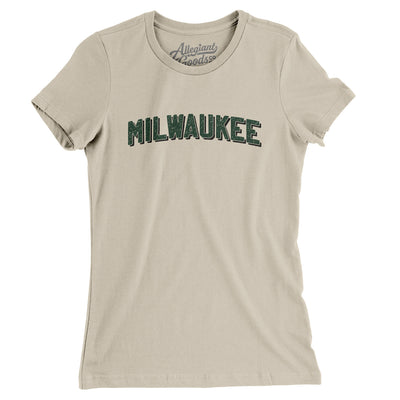 Milwaukee Varsity Women's T-Shirt-Soft Cream-Allegiant Goods Co. Vintage Sports Apparel