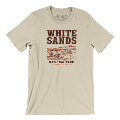 White Sands National Park Men/Unisex T-Shirt-Soft Cream-Allegiant Goods Co. Vintage Sports Apparel