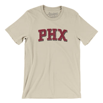 Phx Varsity Men/Unisex T-Shirt-Soft Cream-Allegiant Goods Co. Vintage Sports Apparel