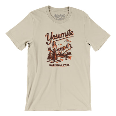 Yosemite National Park Men/Unisex T-Shirt-Soft Cream-Allegiant Goods Co. Vintage Sports Apparel
