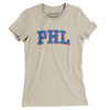 Phl Varsity Women's T-Shirt-Soft Cream-Allegiant Goods Co. Vintage Sports Apparel