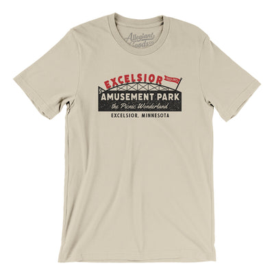 Excelsior Amusement Park Men/Unisex T-Shirt-Soft Cream-Allegiant Goods Co. Vintage Sports Apparel