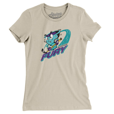 Muskegon Fury Women's T-Shirt-Soft Cream-Allegiant Goods Co. Vintage Sports Apparel