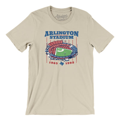 Arlington Stadium Men/Unisex T-Shirt-Soft Cream-Allegiant Goods Co. Vintage Sports Apparel