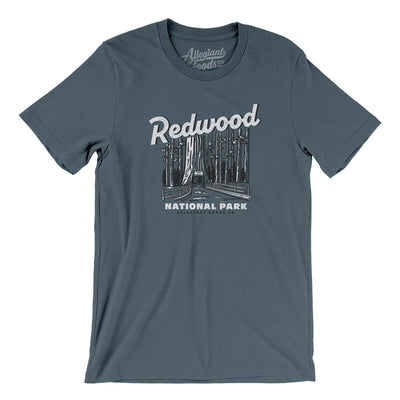 Redwood National Park Men/Unisex T-Shirt-Steel Blue-Allegiant Goods Co. Vintage Sports Apparel