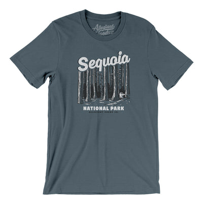 Sequoia National Park Men/Unisex T-Shirt-Steel Blue-Allegiant Goods Co. Vintage Sports Apparel