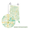 Knoxville Tennessee City Street Map Poster-Allegiant Goods Co. Vintage Sports Apparel