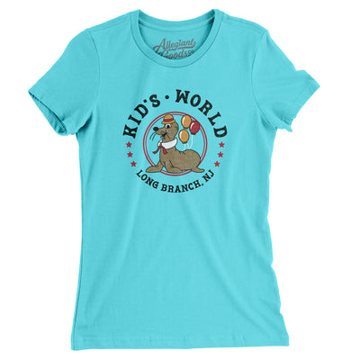 Kid’s World Women's T-Shirt-Tahiti Blue-Allegiant Goods Co. Vintage Sports Apparel
