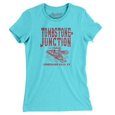 Tombstone Junction Women's T-Shirt-Tahiti Blue-Allegiant Goods Co. Vintage Sports Apparel