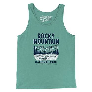 Rocky Mountains National Park Men/Unisex Tank Top-Allegiant Goods Co. Vintage Sports Apparel