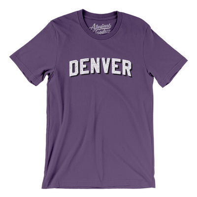 Denver Varsity Men/Unisex T-Shirt-Team Purple-Allegiant Goods Co. Vintage Sports Apparel