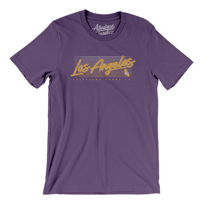 Los Angeles Retro Men/Unisex T-Shirt-Team Purple-Allegiant Goods Co. Vintage Sports Apparel