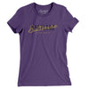Baltimore Overprint Women's T-Shirt-Team Purple-Allegiant Goods Co. Vintage Sports Apparel
