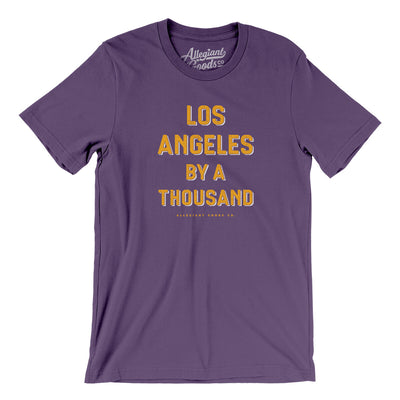 Los Angeles By A Thousand Men/Unisex T-Shirt-Team Purple-Allegiant Goods Co. Vintage Sports Apparel