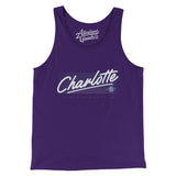 Charlotte Retro Men/Unisex Tank Top-Allegiant Goods Co. Vintage Sports Apparel
