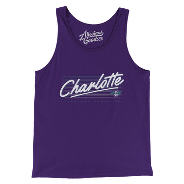 Charlotte Retro Men/Unisex Tank Top-Allegiant Goods Co. Vintage Sports Apparel