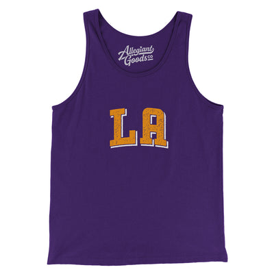 L.a. Varsity Men/Unisex Tank Top-Team Purple-Allegiant Goods Co. Vintage Sports Apparel