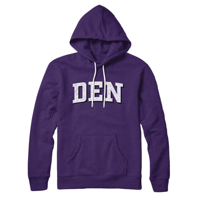 Den Varsity Hoodie-Team Purple-Allegiant Goods Co. Vintage Sports Apparel