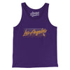 Los Angeles Retro Men/Unisex Tank Top-Team Purple-Allegiant Goods Co. Vintage Sports Apparel