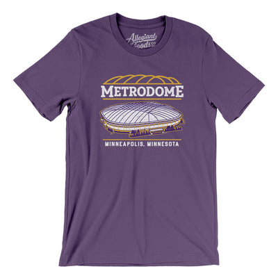 Metrodome Minneapolis Men/Unisex T-Shirt-Team Purple-Allegiant Goods Co. Vintage Sports Apparel