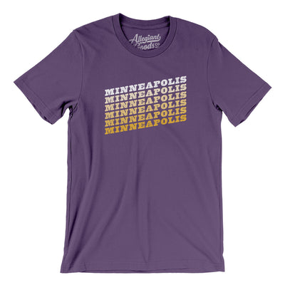 Minneapolis Vintage Repeat Men/Unisex T-Shirt-Team Purple-Allegiant Goods Co. Vintage Sports Apparel