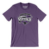 Roanoke Valley Vipers Men/Unisex T-Shirt-Team Purple-Allegiant Goods Co. Vintage Sports Apparel