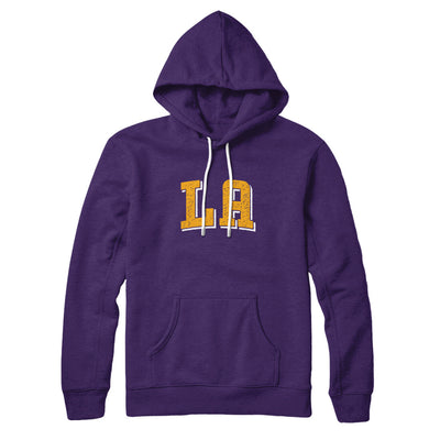 L.a. Varsity Hoodie-Team Purple-Allegiant Goods Co. Vintage Sports Apparel