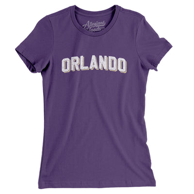 Orlando Varsity Women's T-Shirt-Team Purple-Allegiant Goods Co. Vintage Sports Apparel
