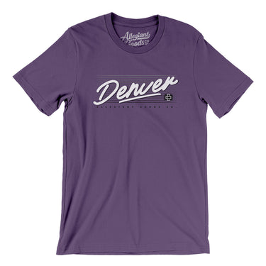 Denver Retro Men/Unisex T-Shirt-Team Purple-Allegiant Goods Co. Vintage Sports Apparel