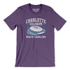 Charlotte Coliseum Men/Unisex T-Shirt-Team Purple-Allegiant Goods Co. Vintage Sports Apparel