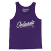 Orlando Retro Men/Unisex Tank Top-Team Purple-Allegiant Goods Co. Vintage Sports Apparel