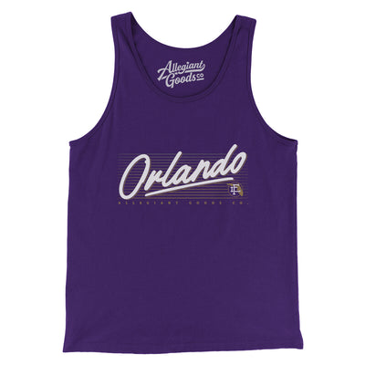 Orlando Retro Men/Unisex Tank Top-Team Purple-Allegiant Goods Co. Vintage Sports Apparel