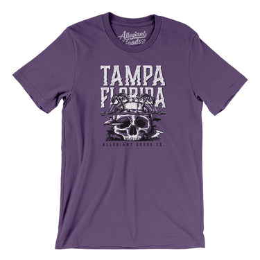 Tampa Florida Pirate Skull Gasparilla Men/Unisex T-Shirt-Allegiant Goods Co. Vintage Sports Apparel