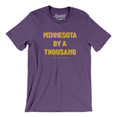 Minnesota By A Thousand Men/Unisex T-Shirt-Team Purple-Allegiant Goods Co. Vintage Sports Apparel