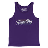 Tampa Bay Retro Men/Unisex Tank Top-Team Purple-Allegiant Goods Co. Vintage Sports Apparel