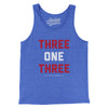 Detroit 313 Area Code Men/Unisex Tank Top-True Royal TriBlend-Allegiant Goods Co. Vintage Sports Apparel