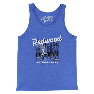 Redwood National Park Men/Unisex Tank Top-True Royal TriBlend-Allegiant Goods Co. Vintage Sports Apparel
