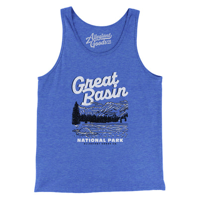 Great Basin National Park Men/Unisex Tank Top-True Royal TriBlend-Allegiant Goods Co. Vintage Sports Apparel