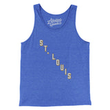 St. Louis Hockey Jersey Men/Unisex Tank Top-True Royal TriBlend-Allegiant Goods Co. Vintage Sports Apparel
