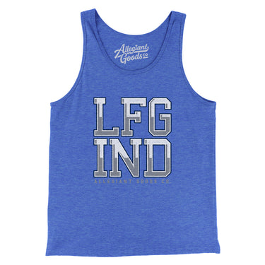 Lfg Ind Men/Unisex Tank Top-True Royal TriBlend-Allegiant Goods Co. Vintage Sports Apparel
