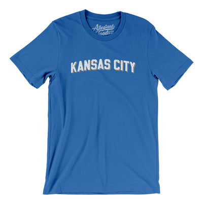 Kansas City Varsity Men/Unisex T-Shirt-True Royal-Allegiant Goods Co. Vintage Sports Apparel