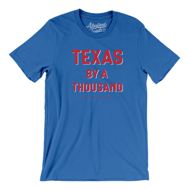Texas By A Thousand Men/Unisex T-Shirt-True Royal-Allegiant Goods Co. Vintage Sports Apparel